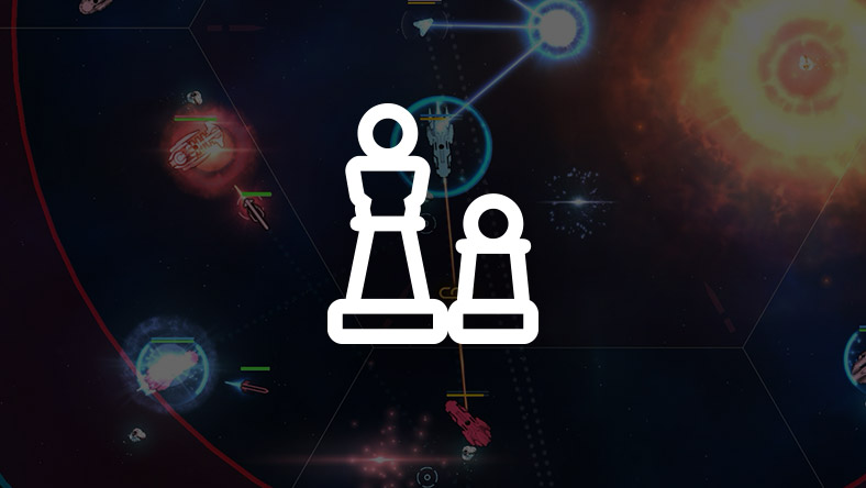 Ikona žánru strategických her v horní části herní grafiky.